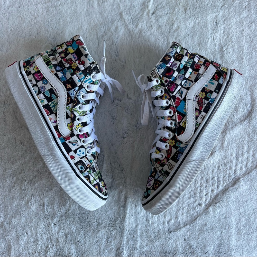CUSTOMS DOODLE CHECK SK8-HI - Picture 4 of 16